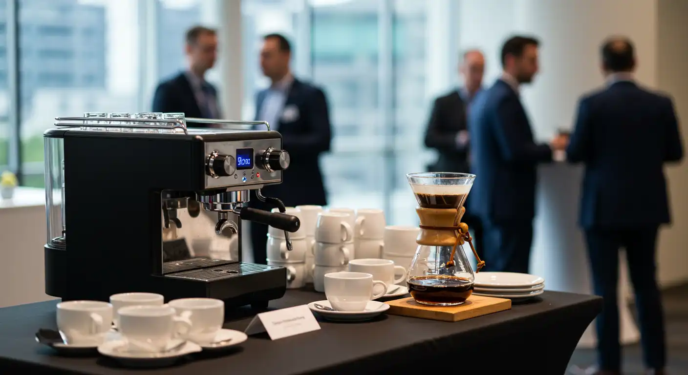 Estación de café corporativa