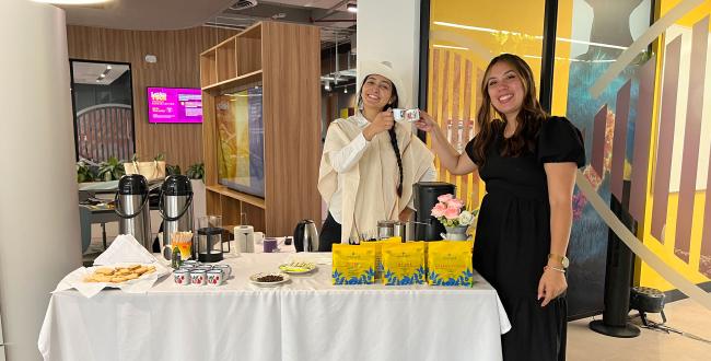 Estación de café VIP especial para AstraZeneca 