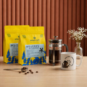 Kit Café Personal x2 + Mug Experiencia VINTO